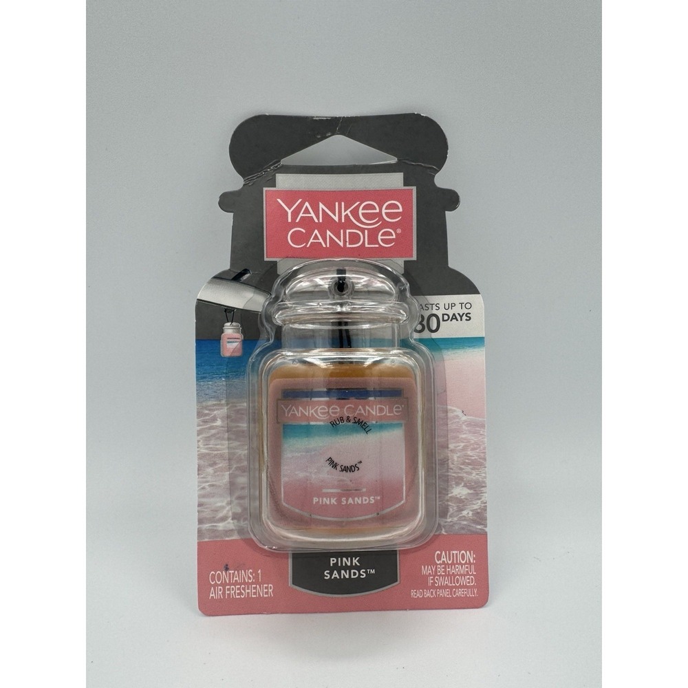 Yankee Candle Car Jar Ultimate Auto, Home & Office Air Freshener, Pink Sands